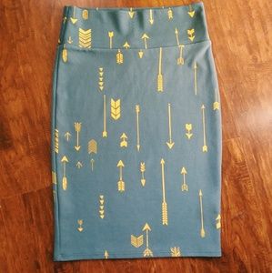 Teal LuLaRoe pencil skirt